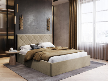 Кровать Рица кофейная 120х200