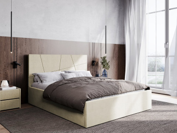 Кровать Валенсия кремовая 140х200