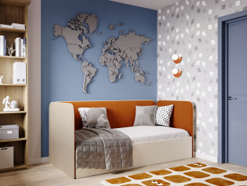 Детская спальня Рио со столом Бежевая