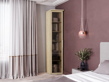 Шкаф Пенал 43х60х236 скошенный (Дуб сонома, Дуб сонома ЛДСП) Шкаф Пенал 43х60х236 скошенный (Дуб сонома, Дуб сонома ЛДСП)