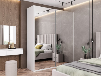 Шкаф Top Line с доводчиком 200х66х236 (Белый капри, Белый капри ЛДСП)