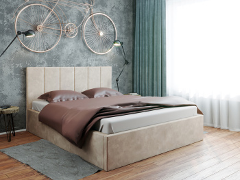 Кровать Йога кремовая 160х200