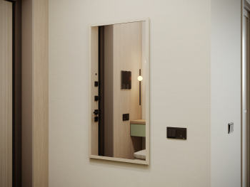 Зеркало 120х60 вертикальное шампань