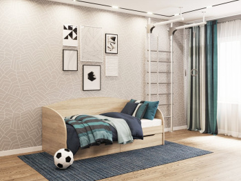 Детская спальня Юна со столом сонома Детская спальня Юна со столом сонома