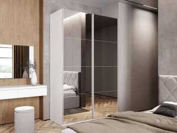 Шкаф Top Line с доводчиком 150х66х236 (Белый капри,Белый капри ЛДСП)